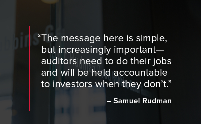 “Audit Reports Matter After All”